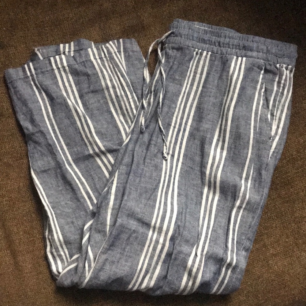 Striped Linen Pants